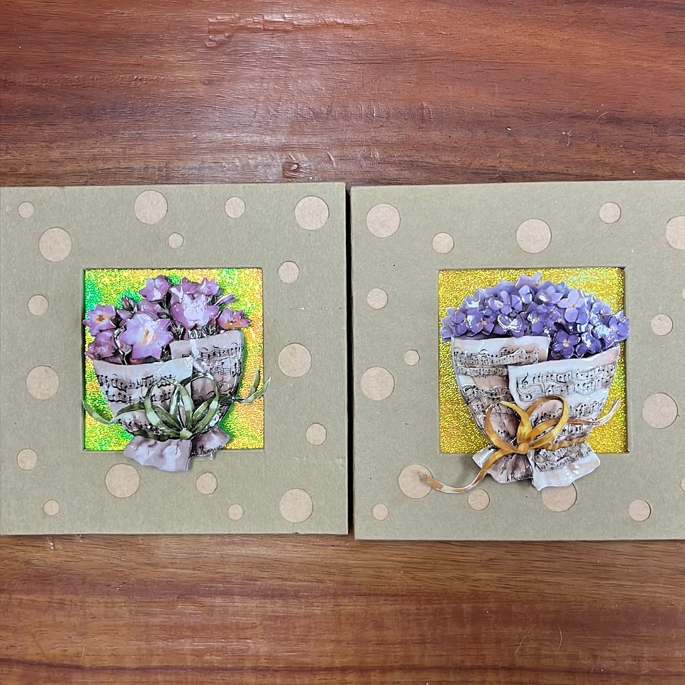 3 D floral bouquet